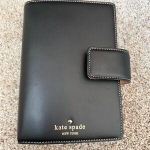 Kate Spade Black Leather women’s planner binder